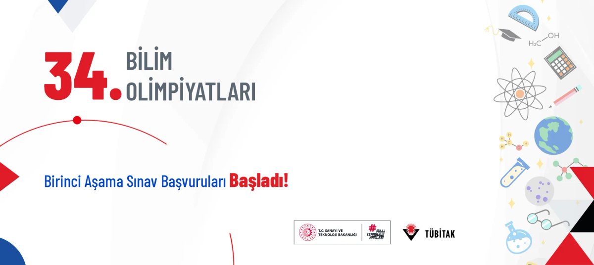 34. Bilim Olimpiyatları İlk Aşama Sınavı İçin Başvurular Açıldı!