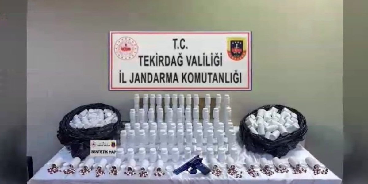 Tekirdağ'da 29.232 Adet Uyuşturucu Hap Yakalandı