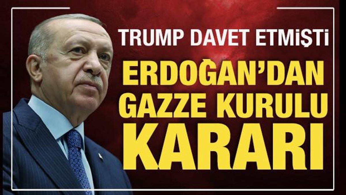 Cumhurbaşkanı Erdoğan'dan Gazze İçin Alınan Karar