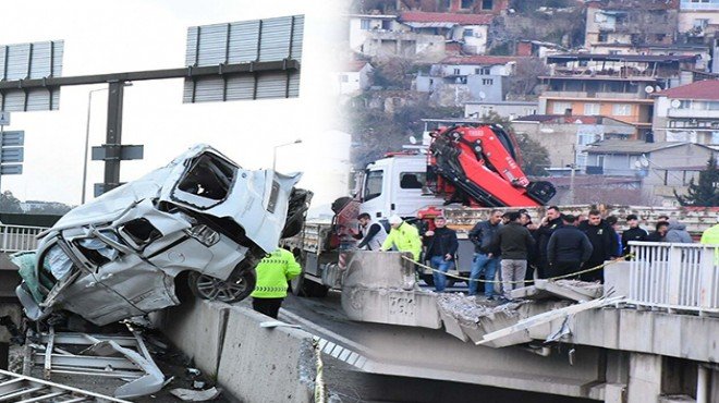Korkunç Kaza: TIR, Kamyonete Çarparak Viyadükten Düştü!