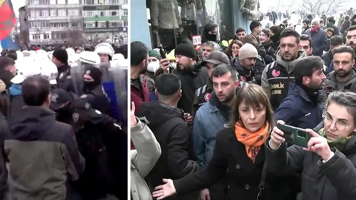 İstanbul'daki 'Rojava' Gösterisine Polis Müdahalesi: Vedat Çınar Altan Tutuklandı