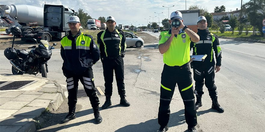 Mağusa ve Güzelyurt'ta Güvenlik ile Trafik Kontrolleri