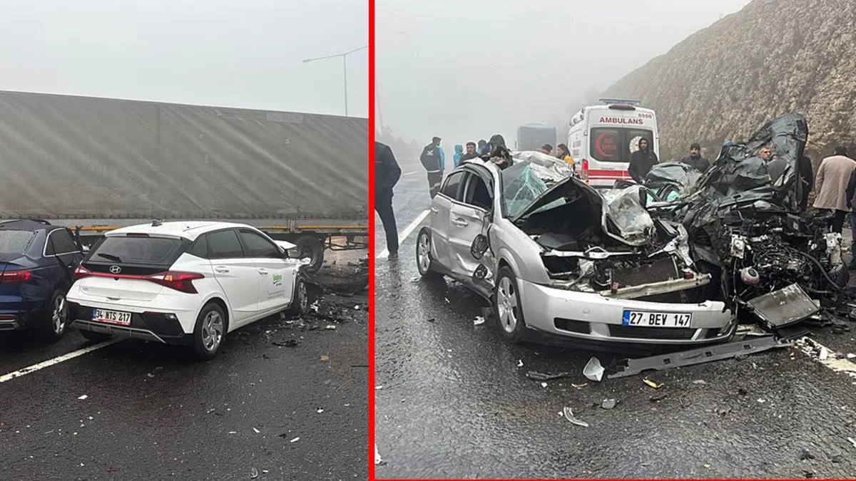 Son Dakika: Gaziantep-Şanlıurfa Otoyolunda Feci Zincirleme Kaza!