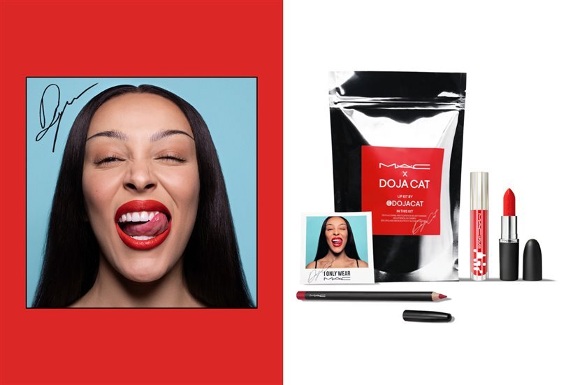 Doja Cat, MAC İle Ortaklaşa Kendi Dudak Bakım Setini Tanıttı