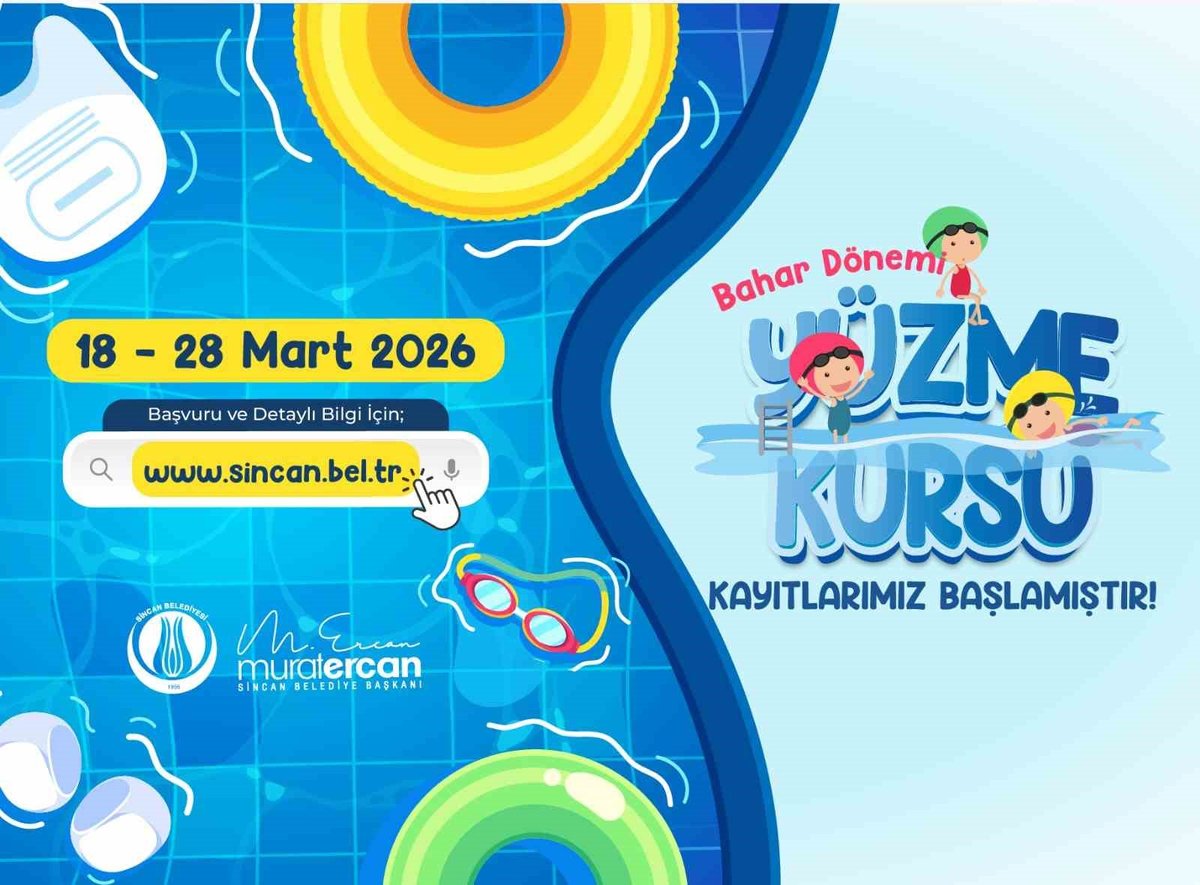 Sincan Belediyesi Bahar Dönemi Yüzme Kursları İçin Kayıtlar Açıldı