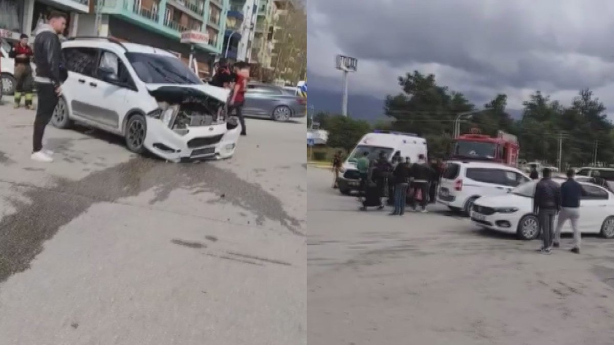 Dörtyol’da Araçlar Çarpıştı: Otomobil ve Hafif Ticari Araç