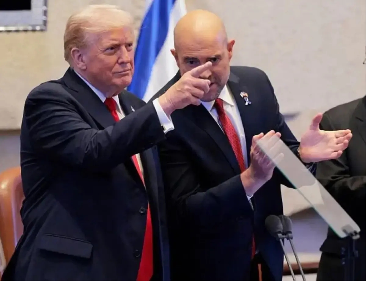 Trump, İsrail parlamentosunda Erdoğan'ı öven konuşma yaptı
