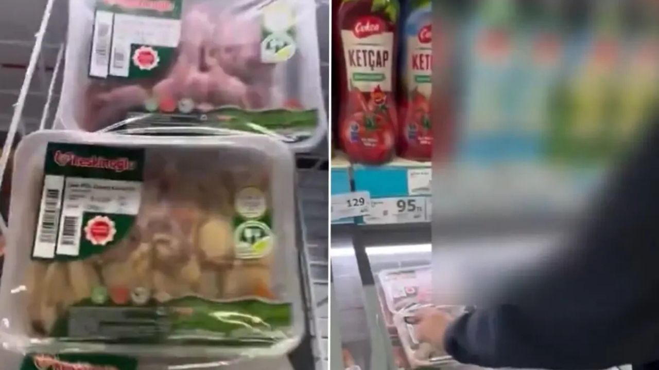 Zincir Markette Bozuk Tavuk İddiası: Reyondaki Görüntüler Tepki Çekti