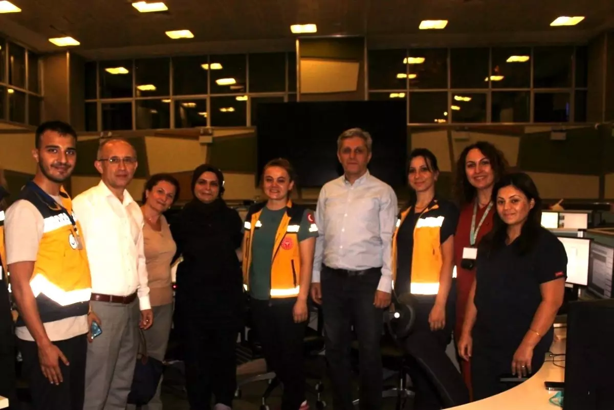 Zonguldak'ta Gece Sağlık Çalışanları Denetlendi