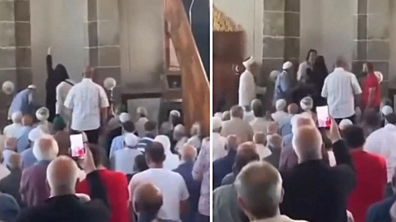 Samsun’da Cuma Namazında Camiye Giren Kadın Gerginlik Yarattı