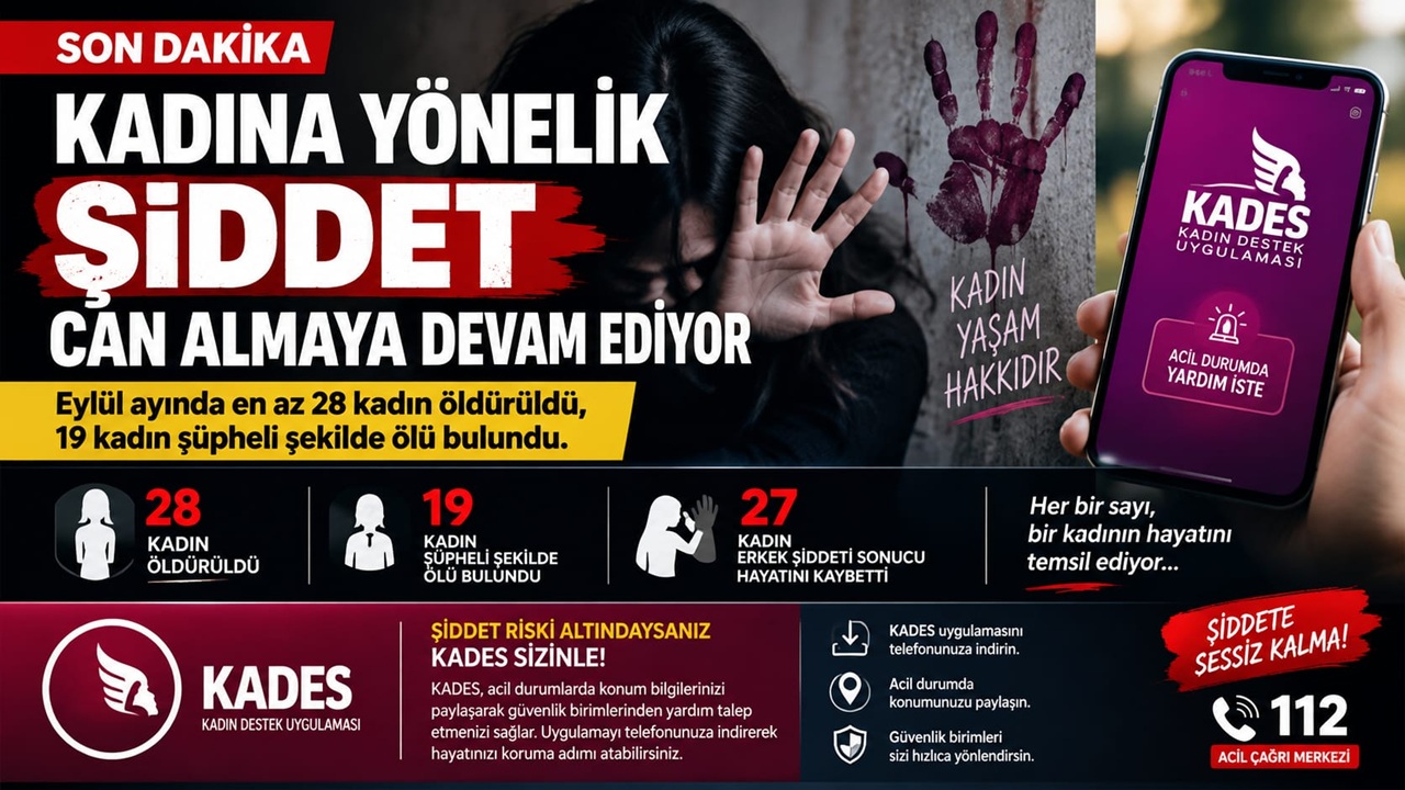 Kadına Yönelik Şiddet Can Almaya Devam Ediyor! Eylül Ayında 28 Kadın Öldürüldü