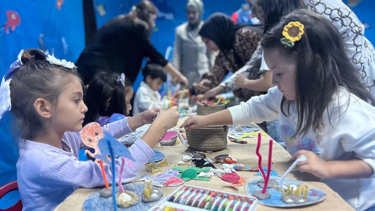 Sincan’da anne çocuk evlerinde deniz temalı etkinlik