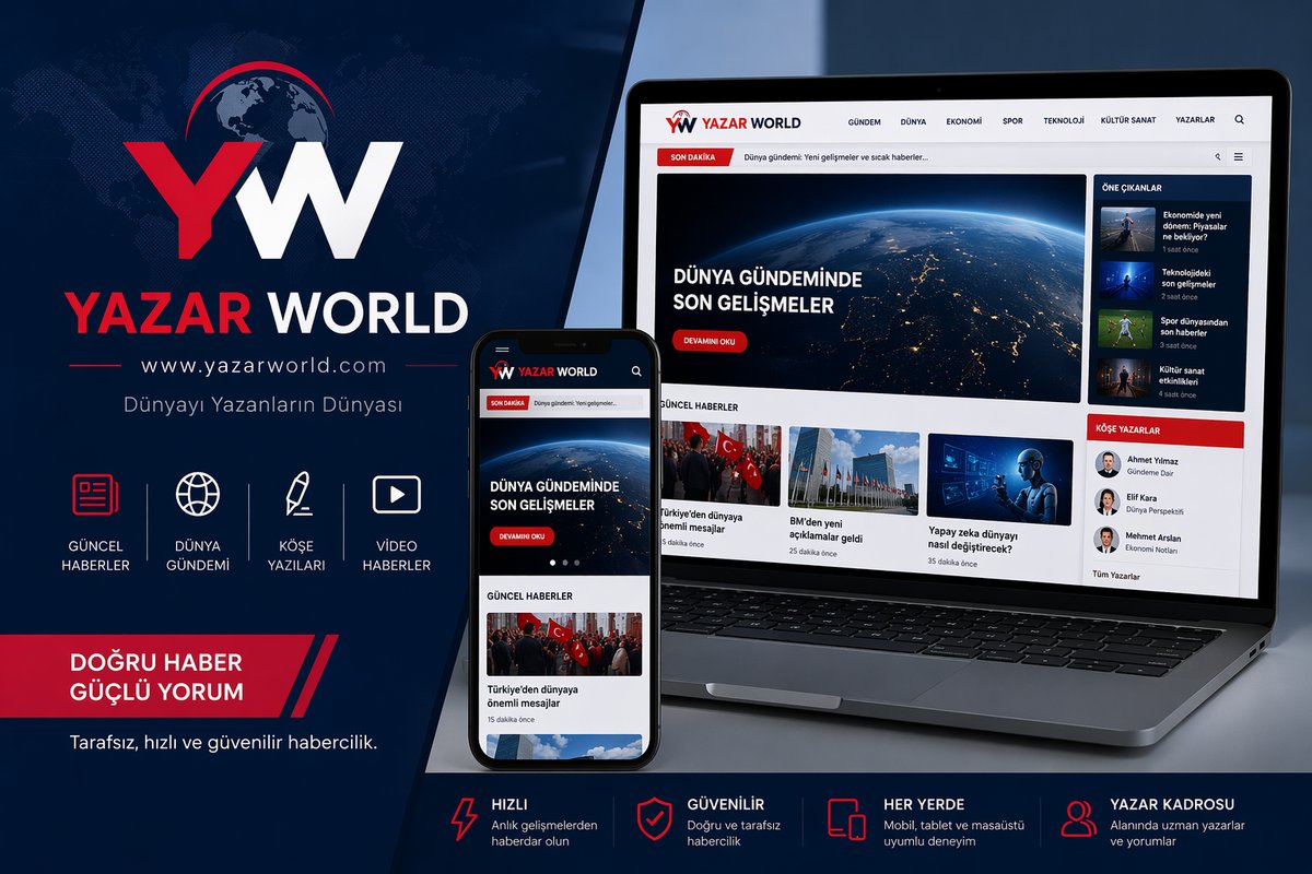 Yazar World Nisan 2026 tarihinde yayın hayatına başlıyor ulusal haber platformu açılıyor