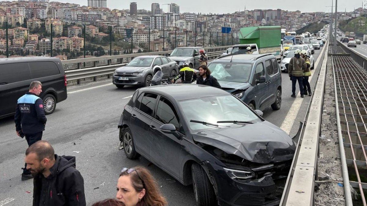 Kağıthane’de 6 Araçla Zincirleme Kaza: Trafik Bir Süre Kapandı