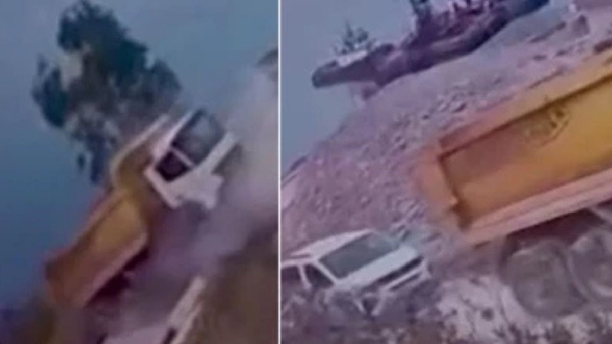 Muğla’da Kamyon Denize Düştü: Arkasındaki Araç Saniyelerle Kurtuldu