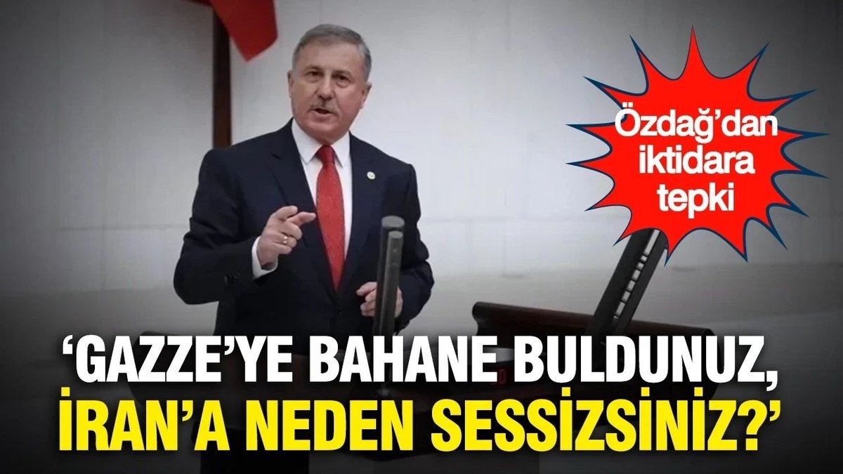 Selçuk Özdağ’dan İran’a Yardım Çağrısı: “Gazze’ye Bahane, İran’a Neden Sessizlik?”