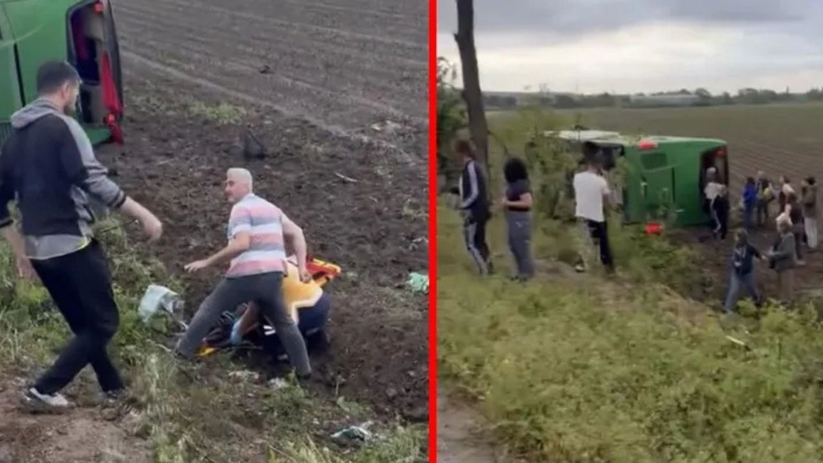 Çanakkale’de Feci Otobüs Kazası! Yolcu Otobüsü Tarlaya Uçtu, Çok Sayıda Yaralı