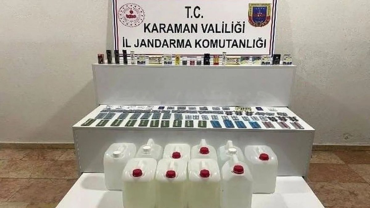Karaman’da Jandarmadan Narkotik Operasyonu Uyuşturucu Ve Etil Alkol Ele Geçirildi