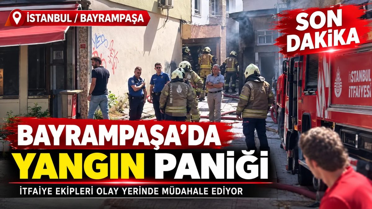 Bayrampaşa’da Sabah Saatlerinde Yangın Paniği
