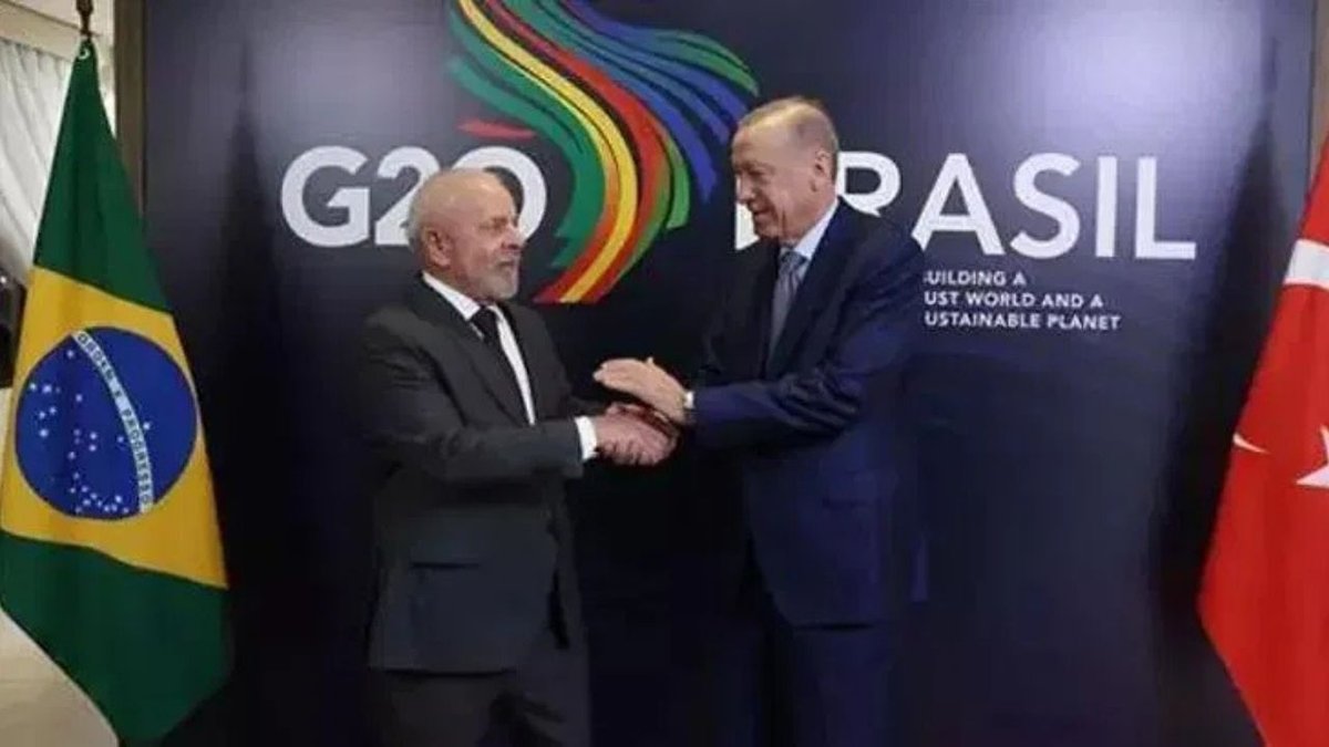 Cumhurbaşkanı Erdoğan, Brezilya'nın Lula da Silva'sı ile Buluştu