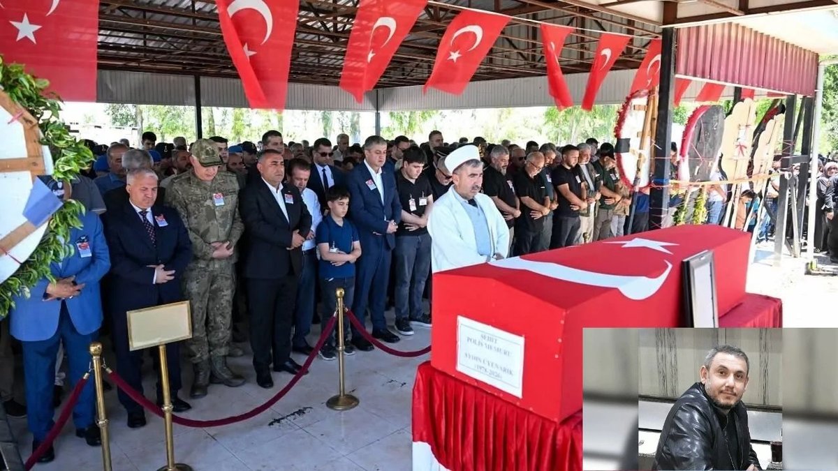 Bir Yıllık Yaşam Mücadelesini Kaybeden Kahraman Polis Aydın Üyenarık Son Yolculuğuna Uğurlandı
