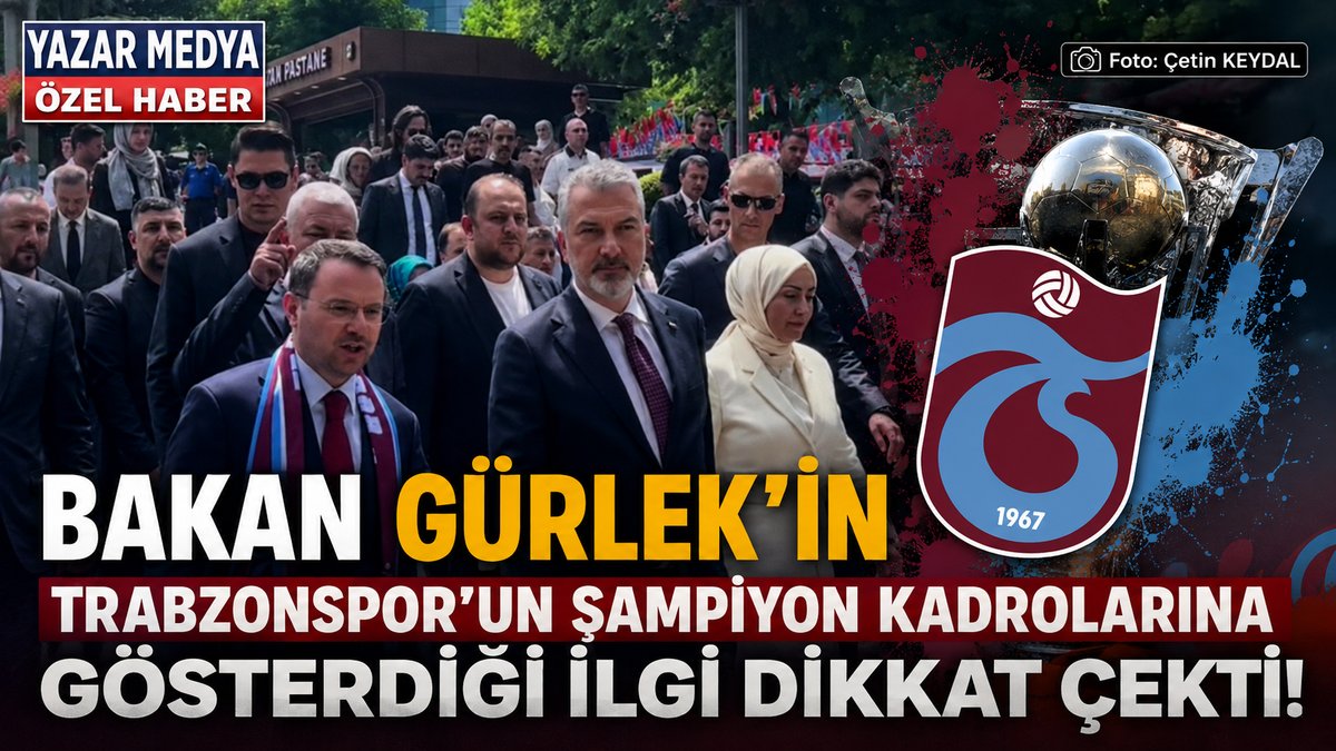Bakan Gürlek Trabzon Meydanı’nda! Şampiyon efsanelere özel ilgi