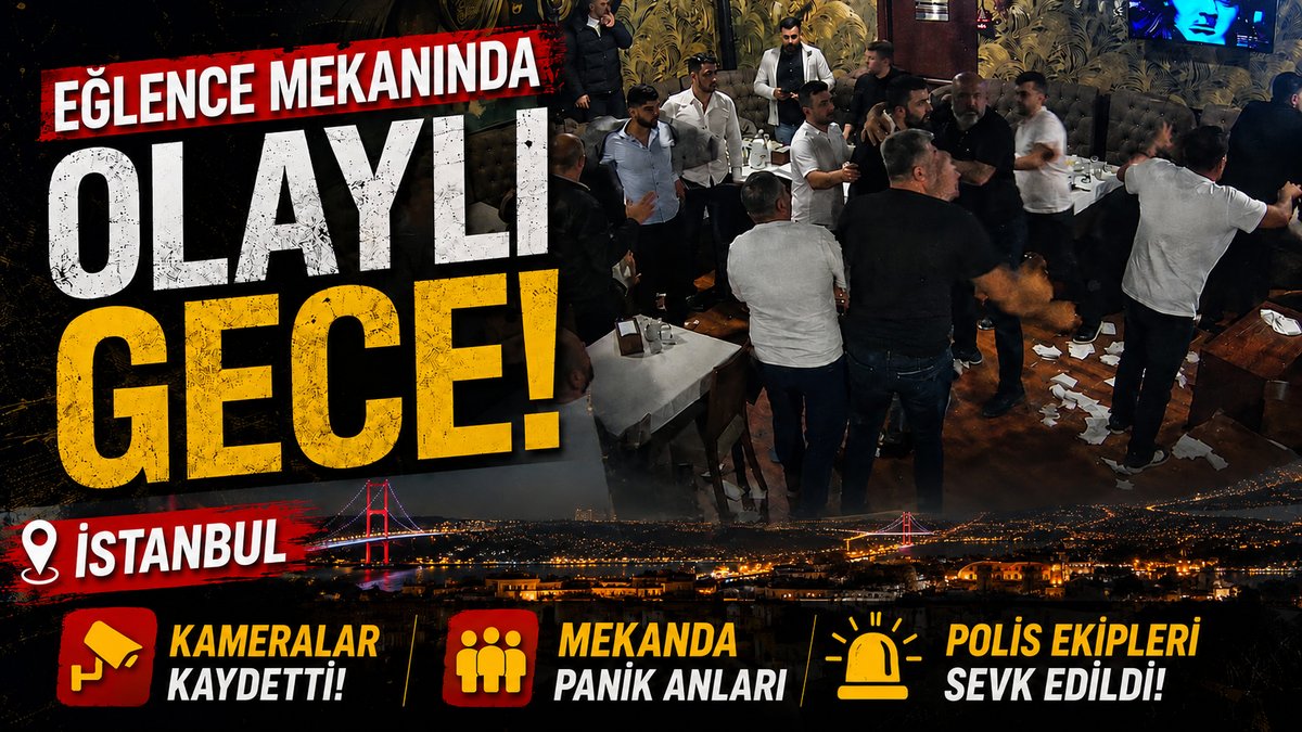 Bayrampaşa’da eğlence mekânında kavga: Beyzbol sopaları havada uçuştu!