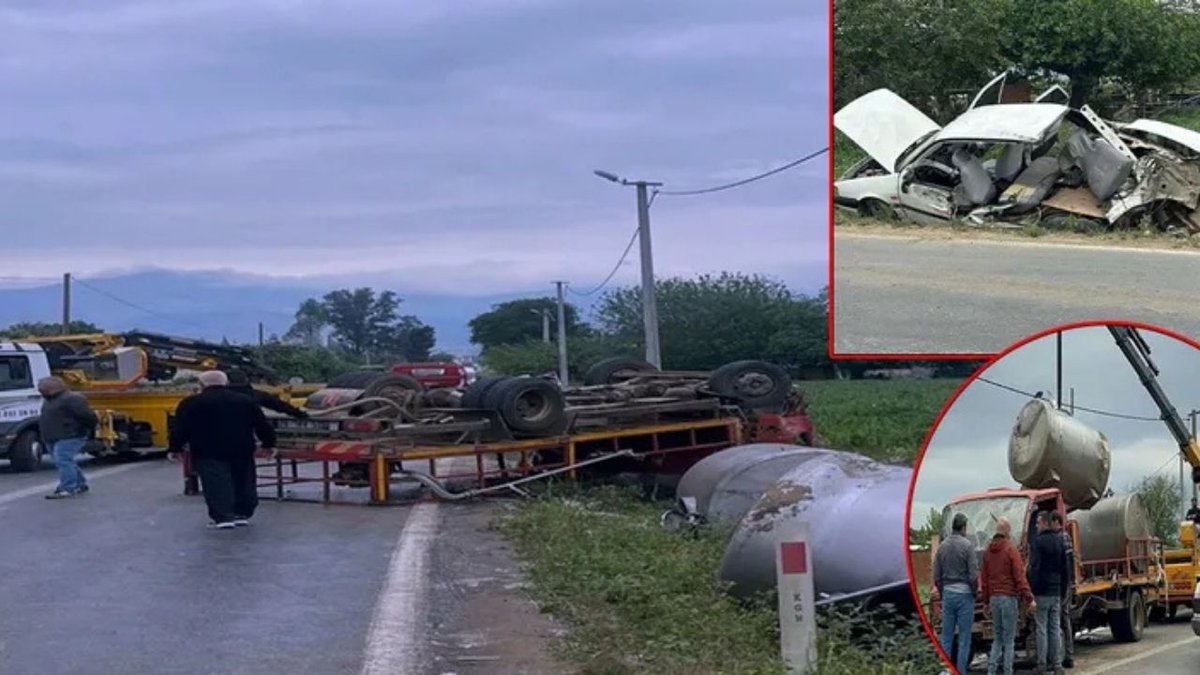İzmir’de Korkunç Kaza: Kamyon Devrildi, 5 Yaralı!