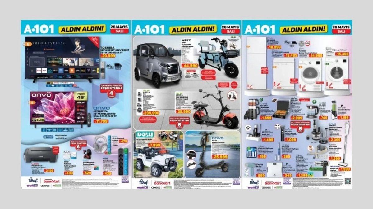 A101’e Akülü SUV Araba Geliyor: 26 Mayıs 2026 Aktüel Kataloğu Sürprizlerle Dolu