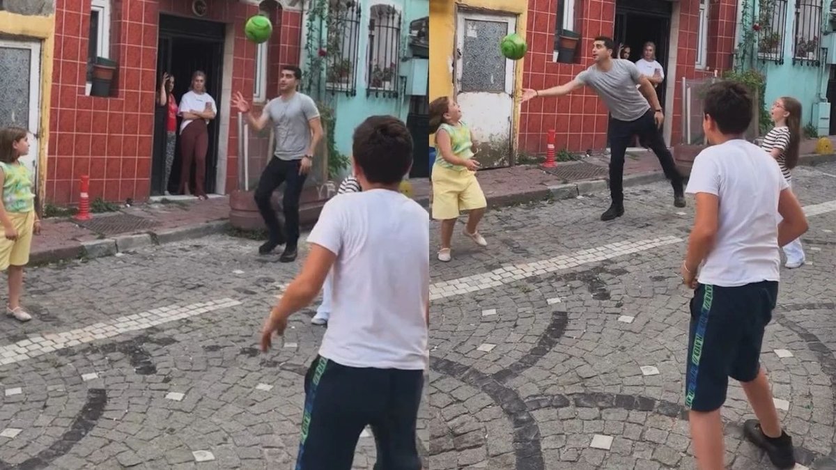 Balat’ta “Haysiyet” rüzgarı: Doğukan Güngör mahalle çocuklarıyla sahaya çıktı