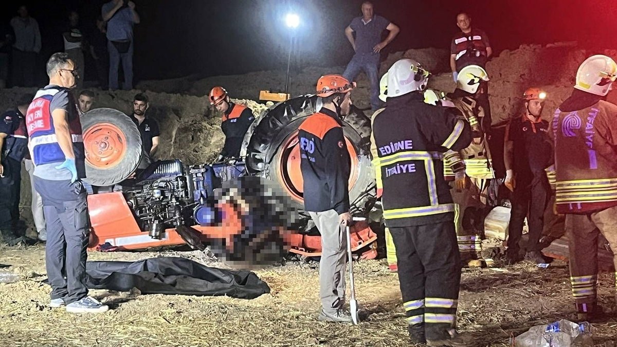 Edirne’de Feci Traktör Kazası: Karı Koca Hayatını Kaybetti