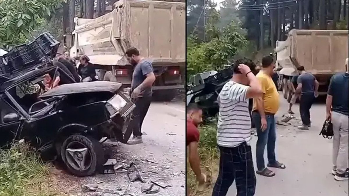 Hatay’da Hafriyat Kamyonu ile Otomobil Çarpıştı: 9 Kişi Yaralandı