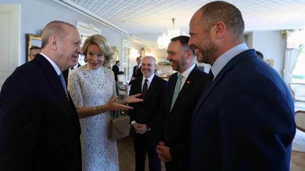 Cumhurbaşkanı Erdoğan, Belçika Kraliçesi Mathilde’yi Vahdettin Köşkü’nde Kabul Etti